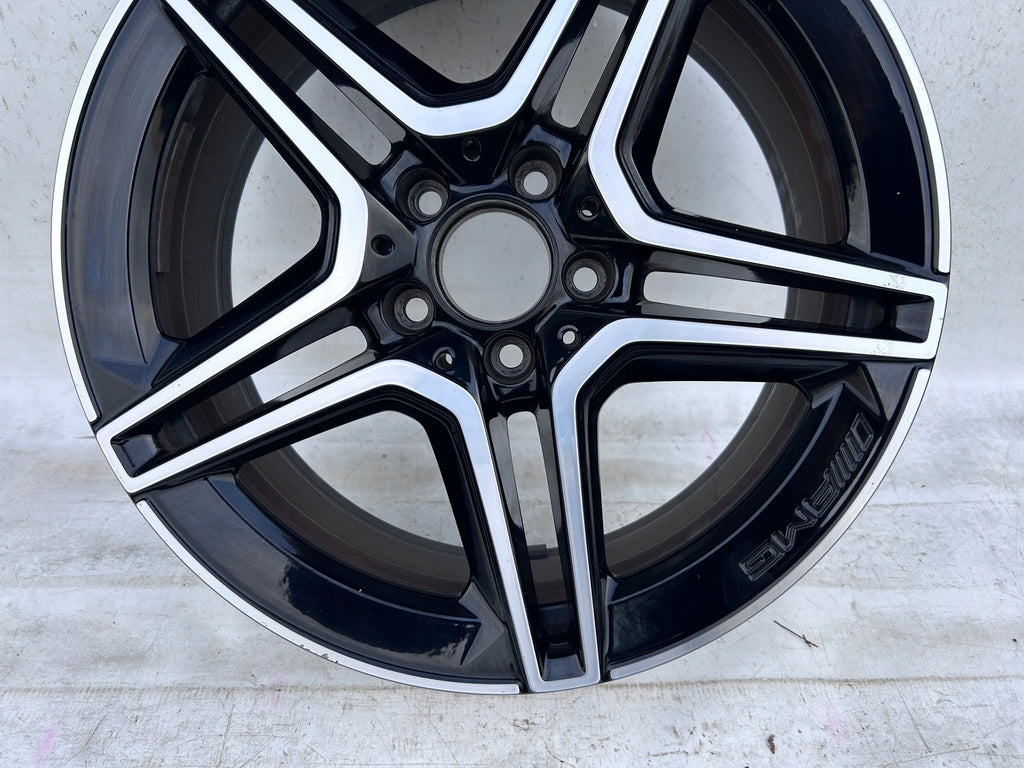 1x Alufelge 18 Zoll 7.5" 5x112 49ET Glanz Schwarz A1774011500 Mercedes-Benz W177