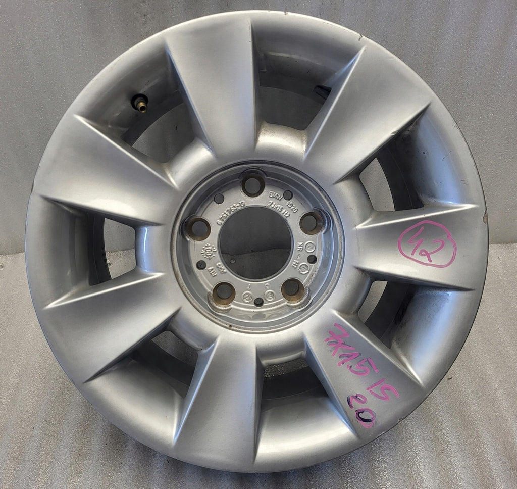1x Alufelge 15 Zoll 7.0" 5x120 22ET Glanz Silber 675176313 BMW 5 E39 Rim Wheel