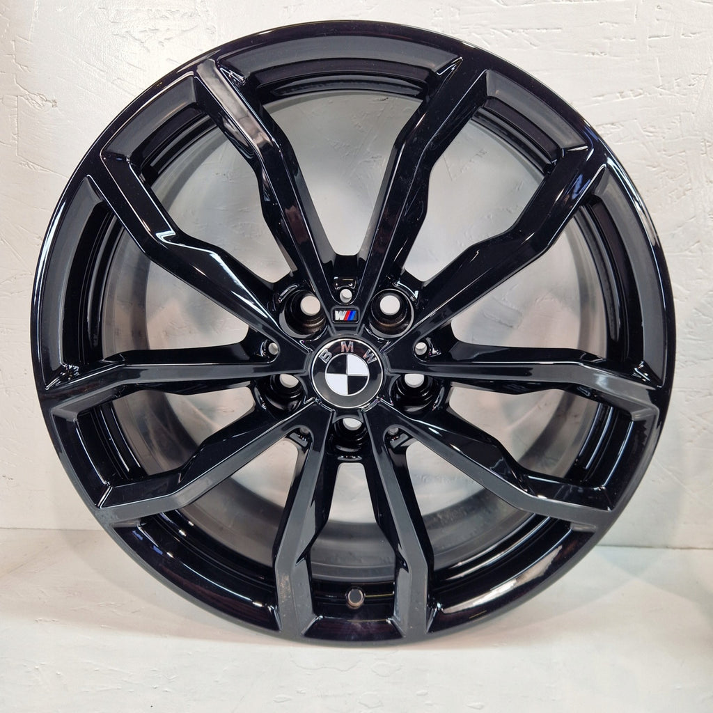 4x Alufelge 18 Zoll 6.5" 5x112 41ET Glanz Schwarz 6877550 BMW Rim Wheel FEL6337994266cf