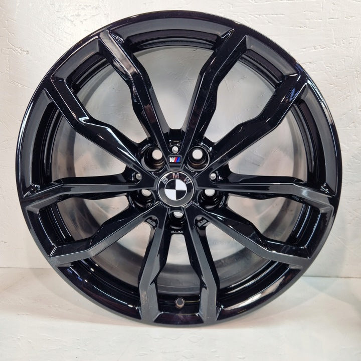 4x Alufelge 18 Zoll 6.5" 5x112 41ET Glanz Schwarz 6877550 BMW Rim Wheel FEL6337994266cf