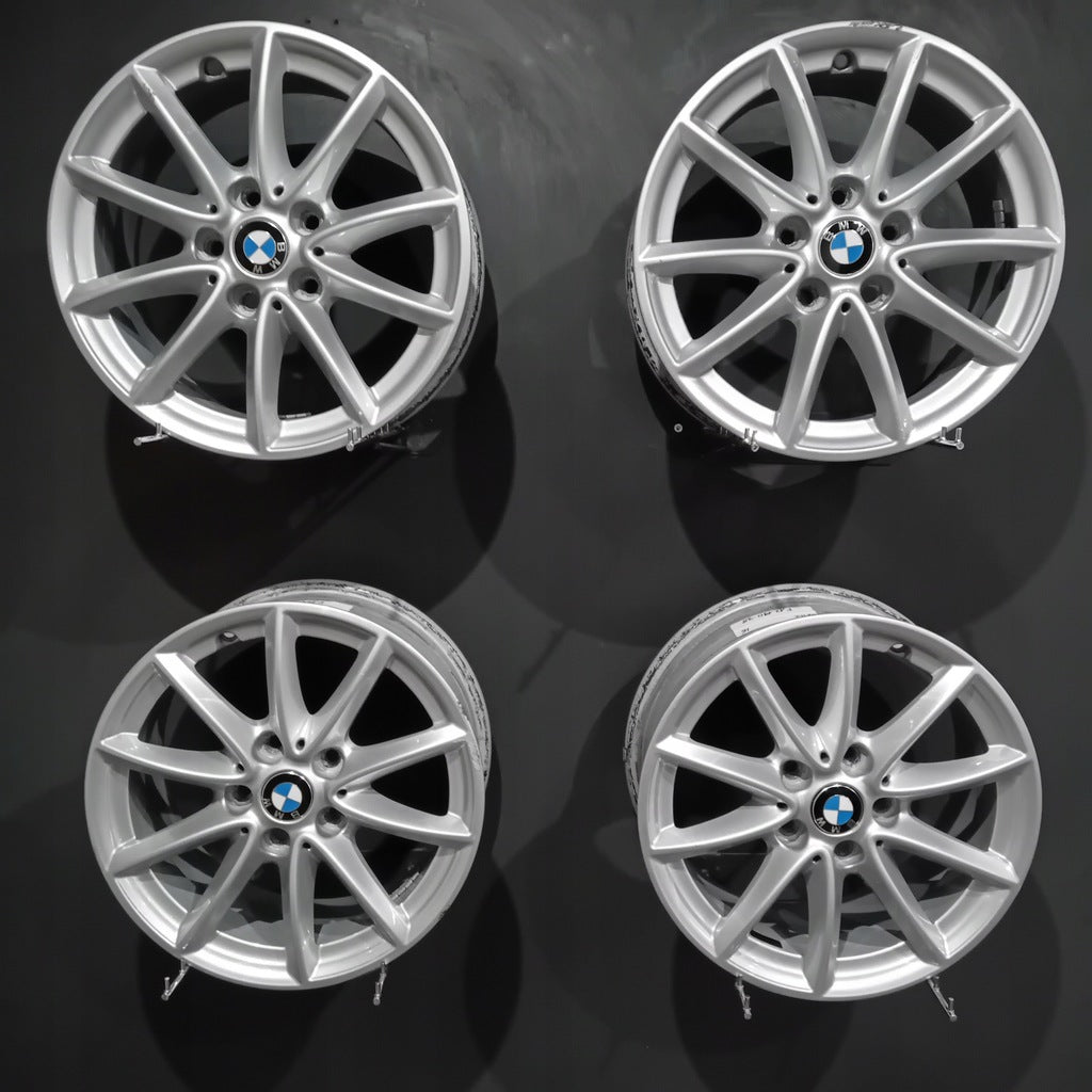 4x Alufelge 16 Zoll 7.0" 5x112 52ET Glanz Silber 6855080 BMW 2 F45 F46 Rim Wheel FEL9401223723ge