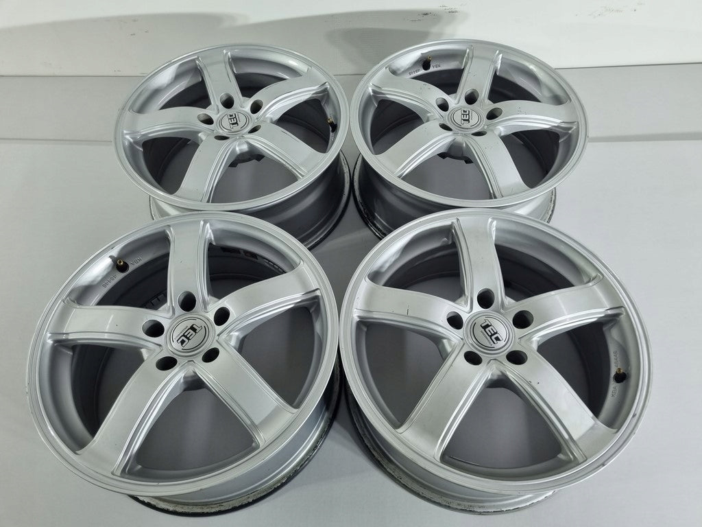 4x Alufelge 17 Zoll 7.5" 5x112 38ET Glanz Silber Audi Rim Wheel FEL9627765818vy