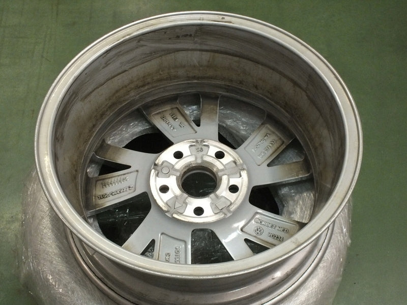 1x Alufelge 16 Zoll 6.5" 5x112 46ET Glanz Silber 5H0071496 VW Rim Wheel FEL3350100073ds