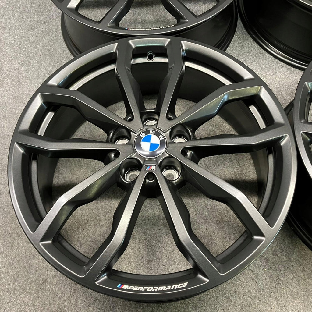 4x Alufelge 18 Zoll 6.5" 5x112 41ET Glanz Grau 6877550 BMW F39 X1 F48 Rim Wheel FEL2860301972ml