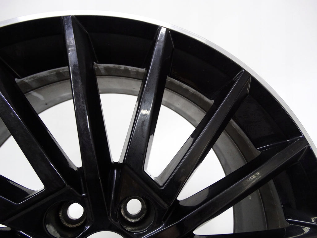 1x Alufelge 17 Zoll 7.0" 5x100 46ET Glanz Schwarz 5JA601025AL Skoda Fabia Rapid FEL4286730672lk