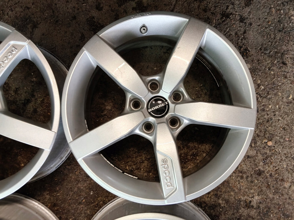4x Alufelge 17 Zoll 7.0" 5x114.3 40ET Glanz Silber KBA50940 Hyundai I Rim Wheel FEL2620681819sp