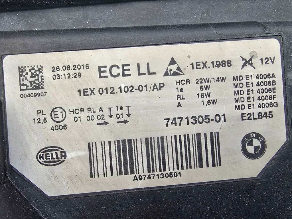 Frontscheinwerfer BMW 3 F30 F31 7471305-01 Full LED Links Scheinwerfer Headlight SCH3479957323pq