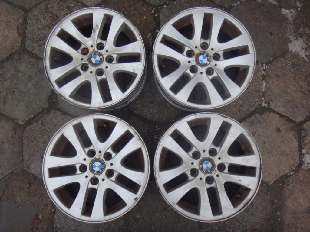 4x Alufelge 16 Zoll 7.0" 5x100 34ET Glanz Silber 6775595 BMW E91 E90 Rim Wheel FEL5309061495dy