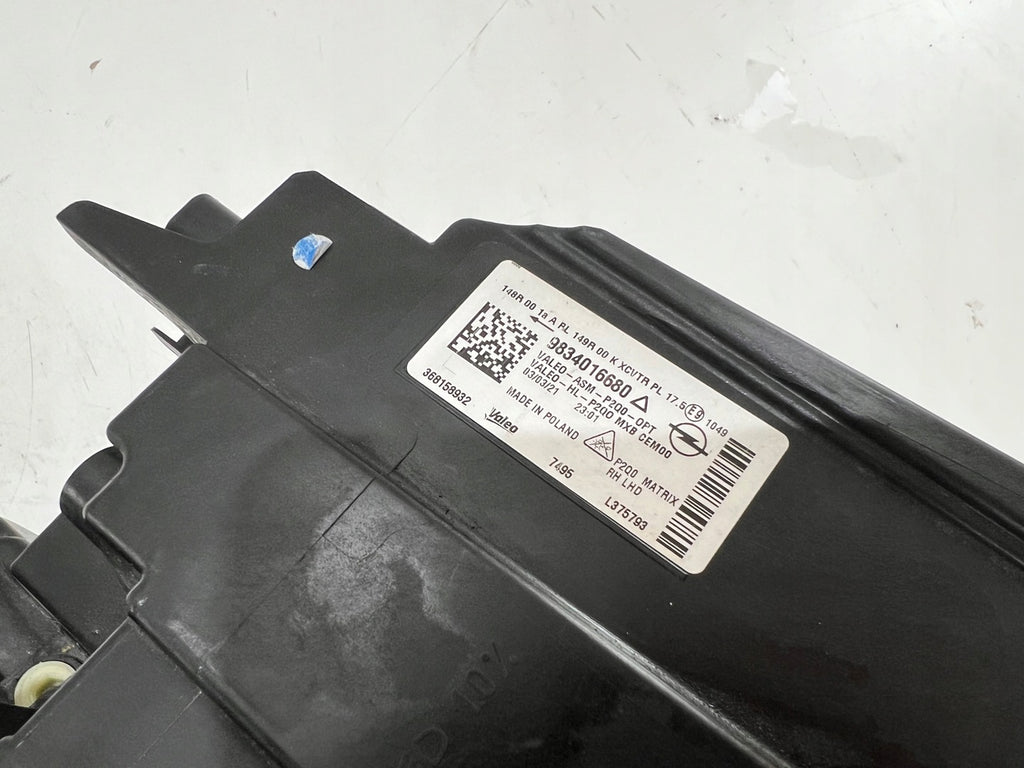 Frontscheinwerfer Opel Mokka 9834016680 Full LED Rechts Scheinwerfer Headlight SCH5809133891xq