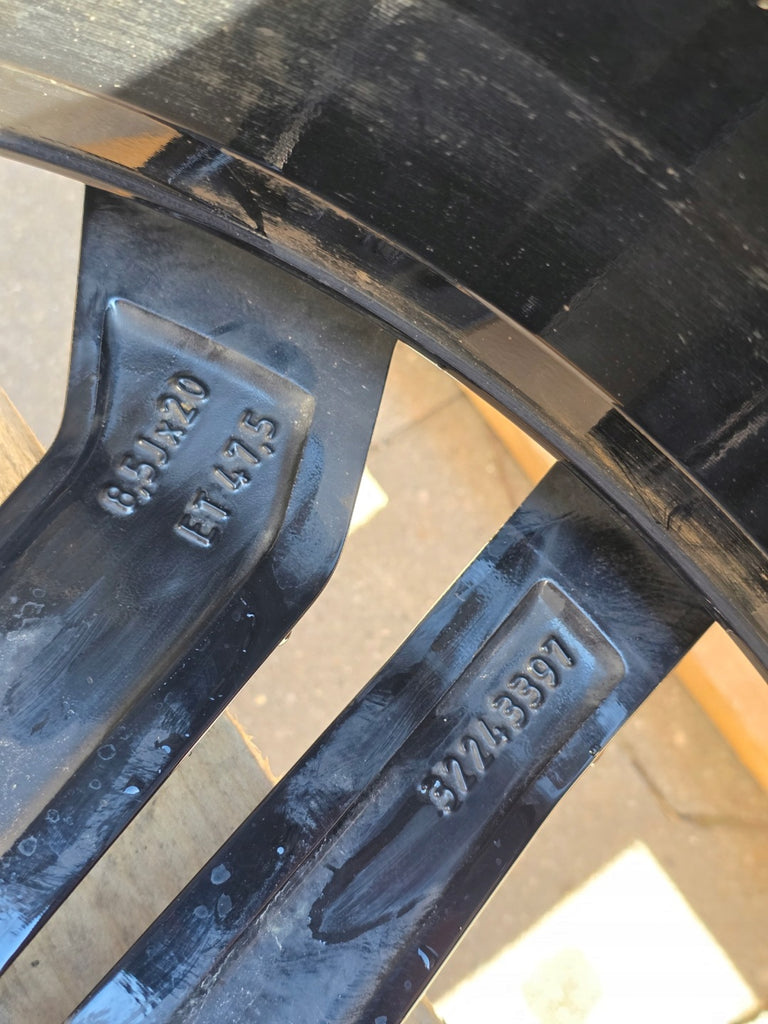 1x Alufelge 20 Zoll 8.5" 5x108 47 5ET Glanz Schwarz 32243397 Volvo S90 V90 FEL1401828140xm
