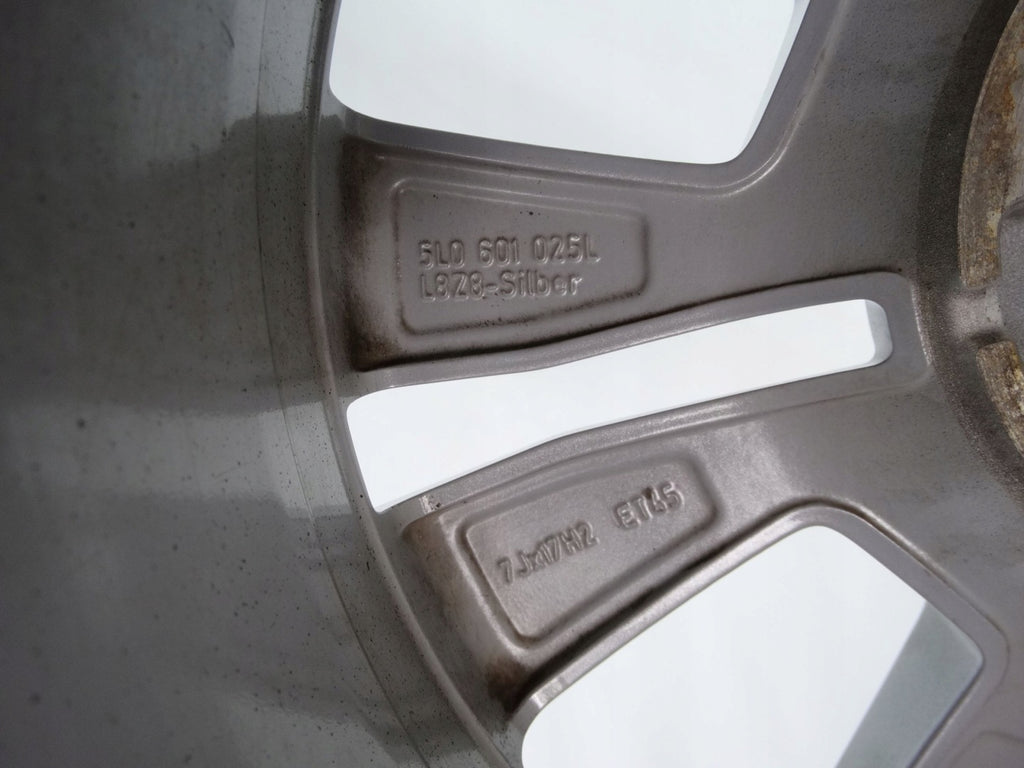 1x Alufelge 17 Zoll 7.0" 5x112 45ET Glanz Silber 5L0601025L Skoda Yeti Rim Wheel FEL3601704708yl