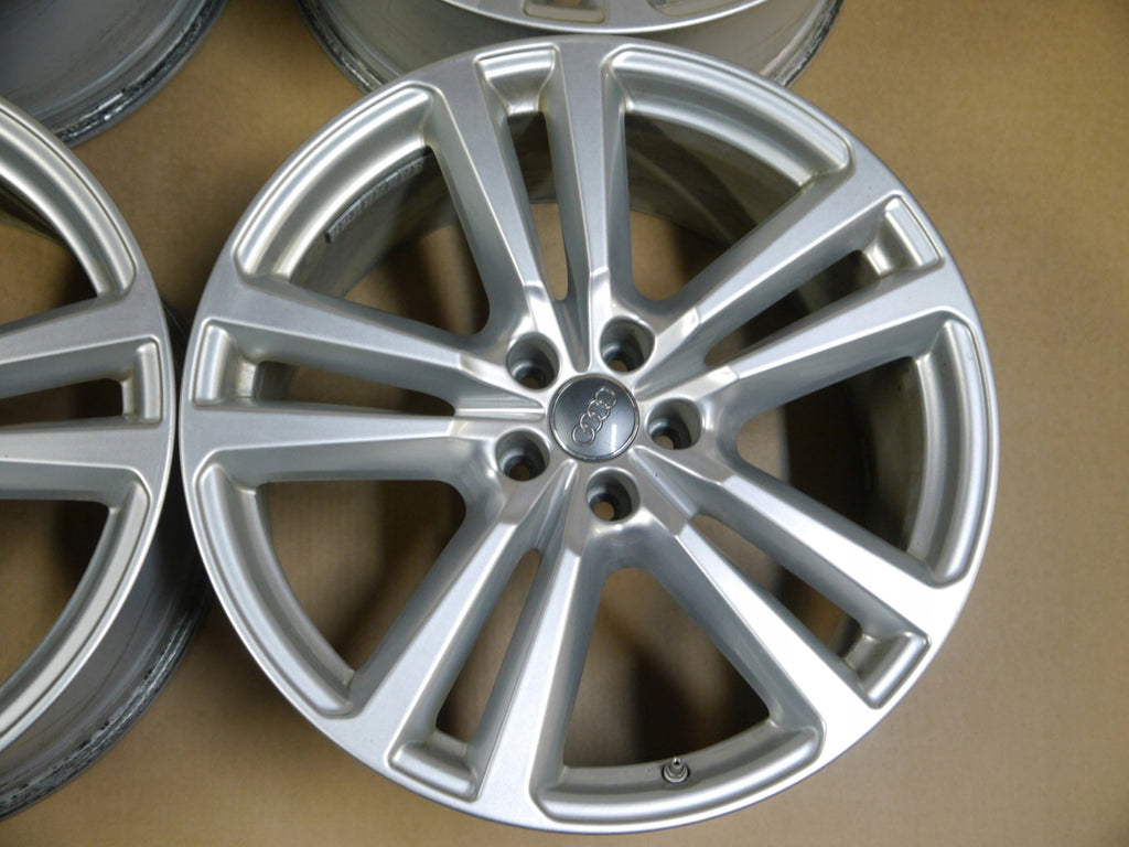 4x Alufelge 20 Zoll 9.0" 5x112 33ET Glanz Silber 4M0601025H Audi Q7 Rim Wheel FEL8555961444ls
