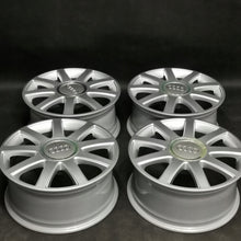 Laden Sie das Bild in den Galerie-Viewer, 4x Alufelge 17 Zoll 7.5" 5x112 43ET Glanz Silber 8E0601025AC Audi A4 A3 FEL4543094682es