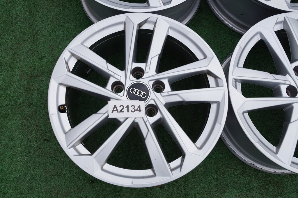 4x Alufelge 17 Zoll 6.5" 5x112 43ET Glanz Silber 8Y0601025 Audi A3 Rim Wheel FEL1283730861kr