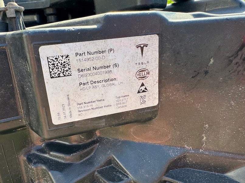 Frontscheinwerfer Tesla Model 3 1514952-00-D LED Links Scheinwerfer Headlight