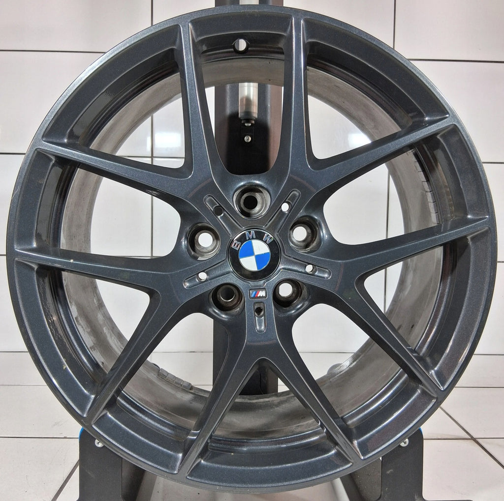 1x Alufelge 18 Zoll 8.0" 5x112 54ET Matt Grau 8092353 BMW 1 Rim Wheel FEL2572591572gs