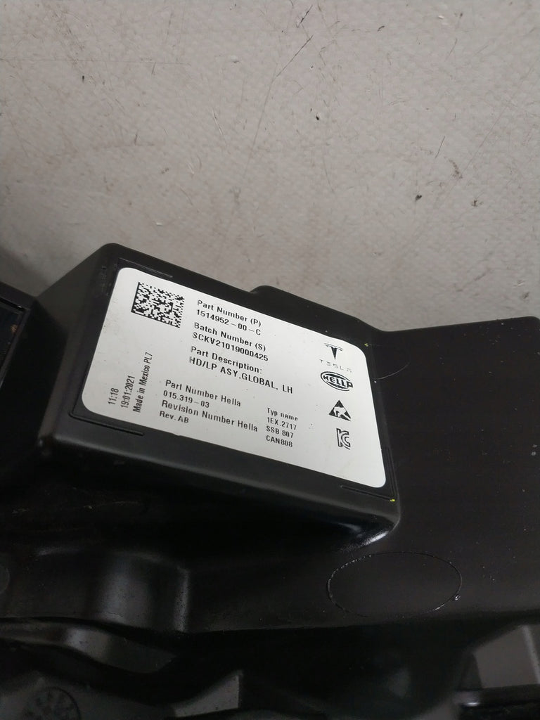 Frontscheinwerfer Tesla 3 1514952-00-C Links Scheinwerfer Headlight