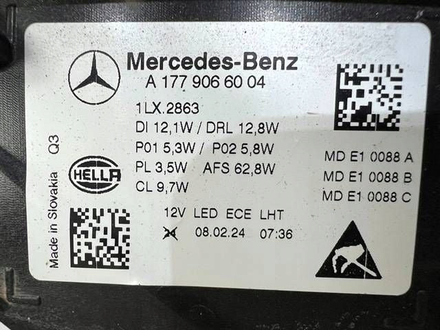 Frontscheinwerfer Mercedes-Benz W177 A1779066004 Rechts Scheinwerfer Headlight SCH6926990294vd