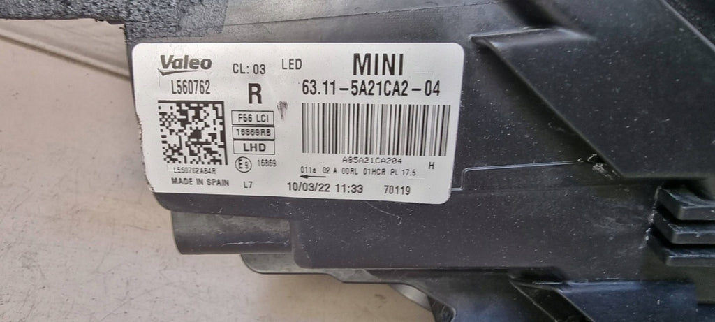 Frontscheinwerfer Mini F57 F56 5A21CA2-02 LED Rechts Scheinwerfer Headlight SCH7515026400gd