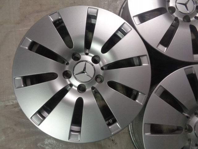 4x Alufelge 16 Zoll 6.5" 5x112 38ET Glanz Silber A2054010100 Mercedes-Benz W205 FEL7769918343aq