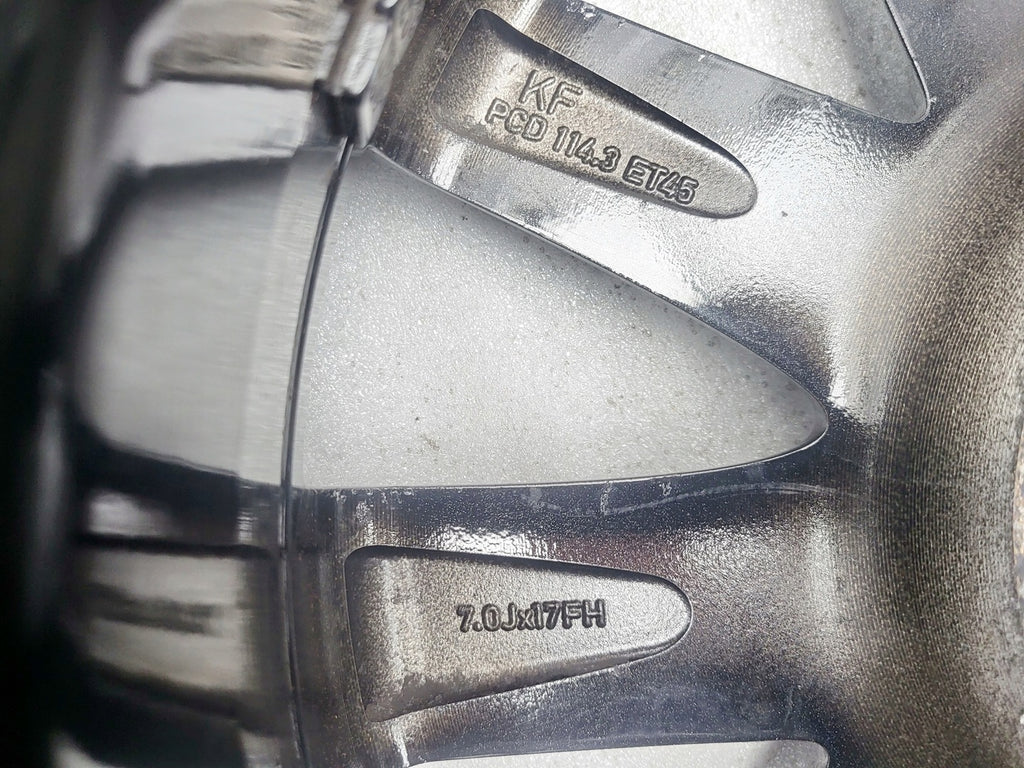 1x Alufelge 17 Zoll 7.0" 5x114.3 45ET Glanz Grau KB8MV3810 Mazda Cx30 Mg