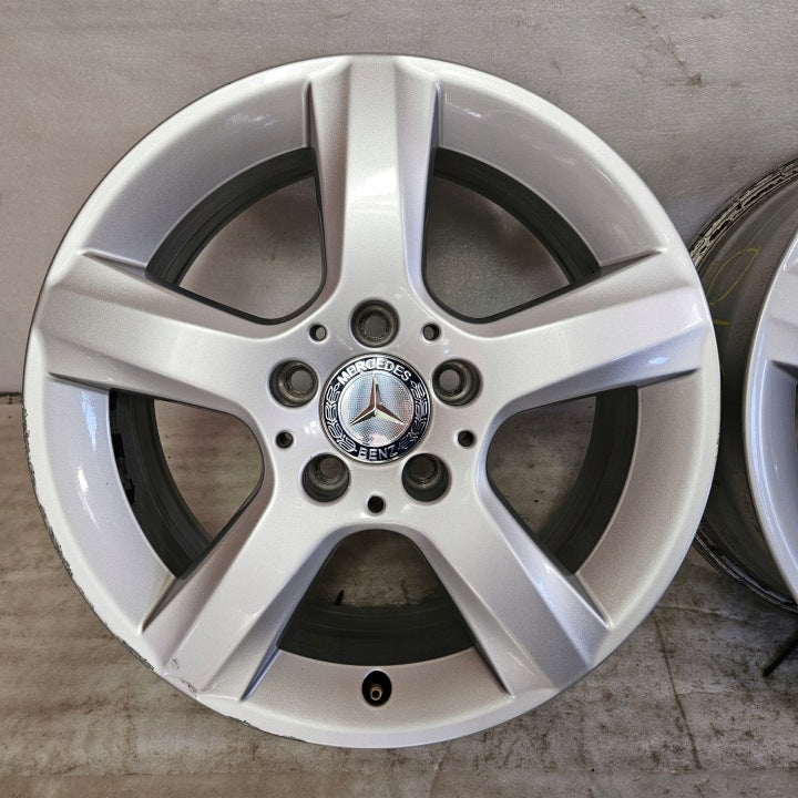 4x Alufelge 16 Zoll 7.0" 5x112 37 5ET A1724010102 Mercedes-Benz Cla Clk Slc Slk FEL6165909561he