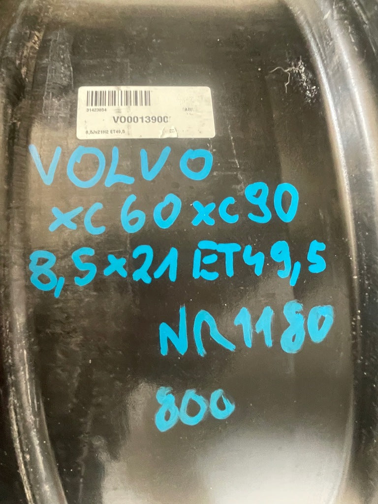 1x Alufelge 21 Zoll 8.5" 5x108 49ET 31423854 Volvo S90 V90 Xc90 Xc60 Rim Wheel FEL3442889672bs