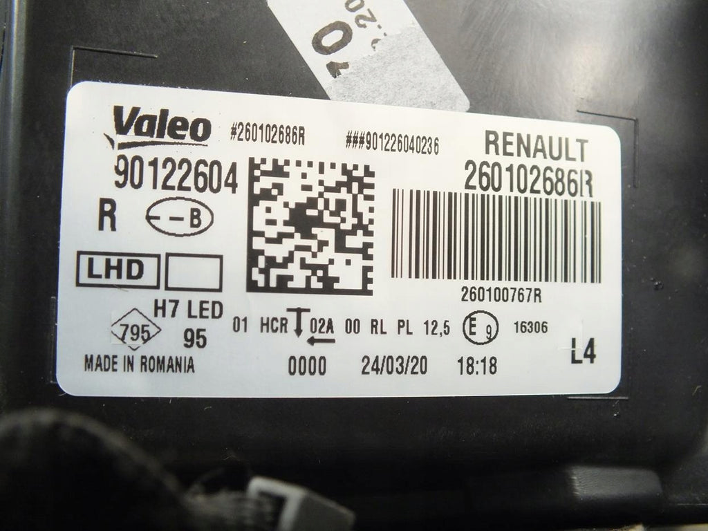 Frontscheinwerfer Renault Megane IV 260102686R Rechts Scheinwerfer Headlight SCH7377605208ad
