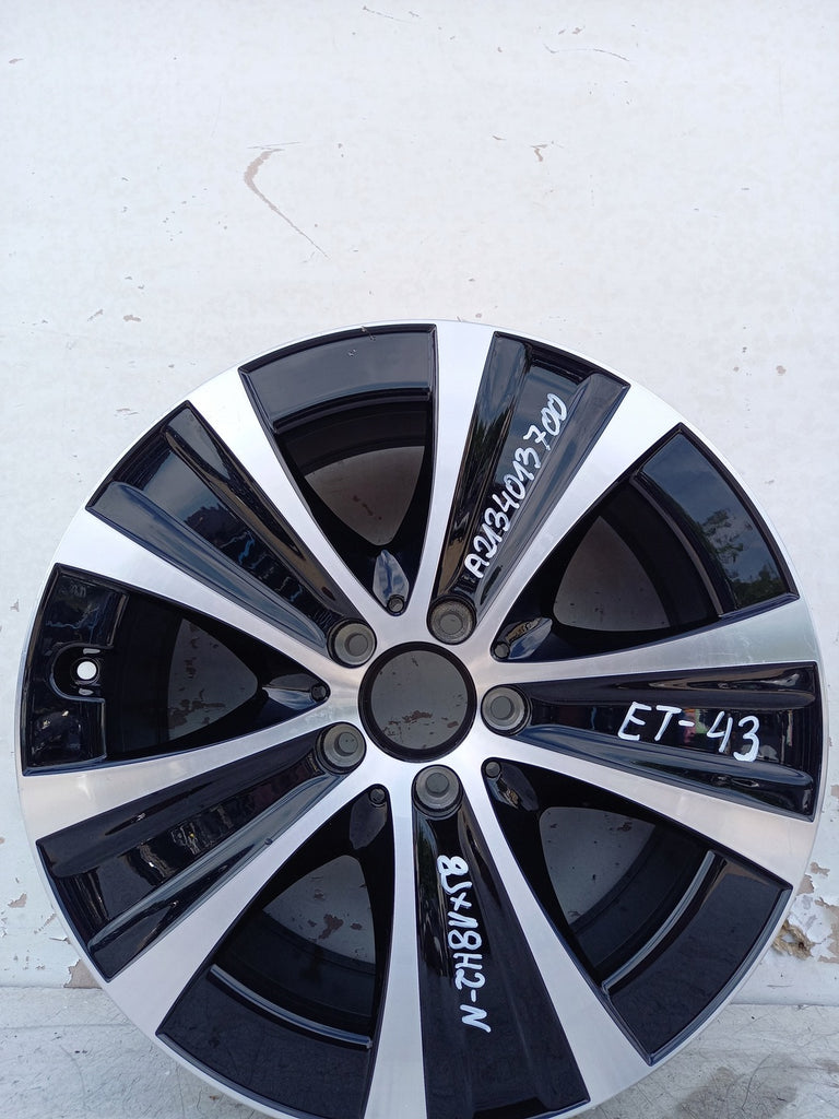 1x Alufelge 18 Zoll 8.0" 5x112 43ET Glanz Schwarz A2134013700 Mercedes-Benz