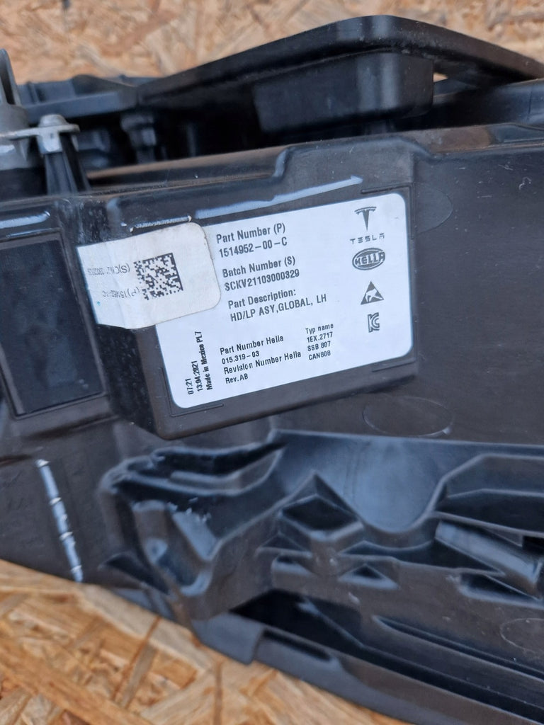 Frontscheinwerfer Tesla Model 3 015319-03 Full LED Ein Stück (Rechts oder Links)