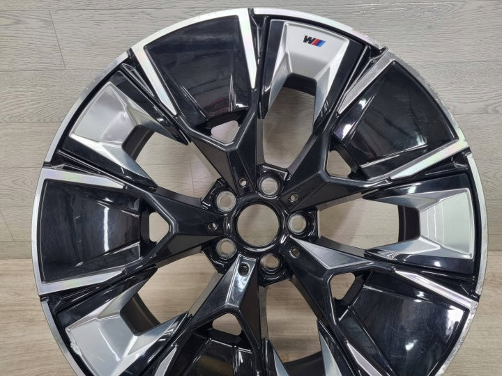 1x Alufelge 20 Zoll 8.0" 5x112 26ET Glanz Schwarz 7916267 BMW Ix3 G08 Mg FEL1054115500ds