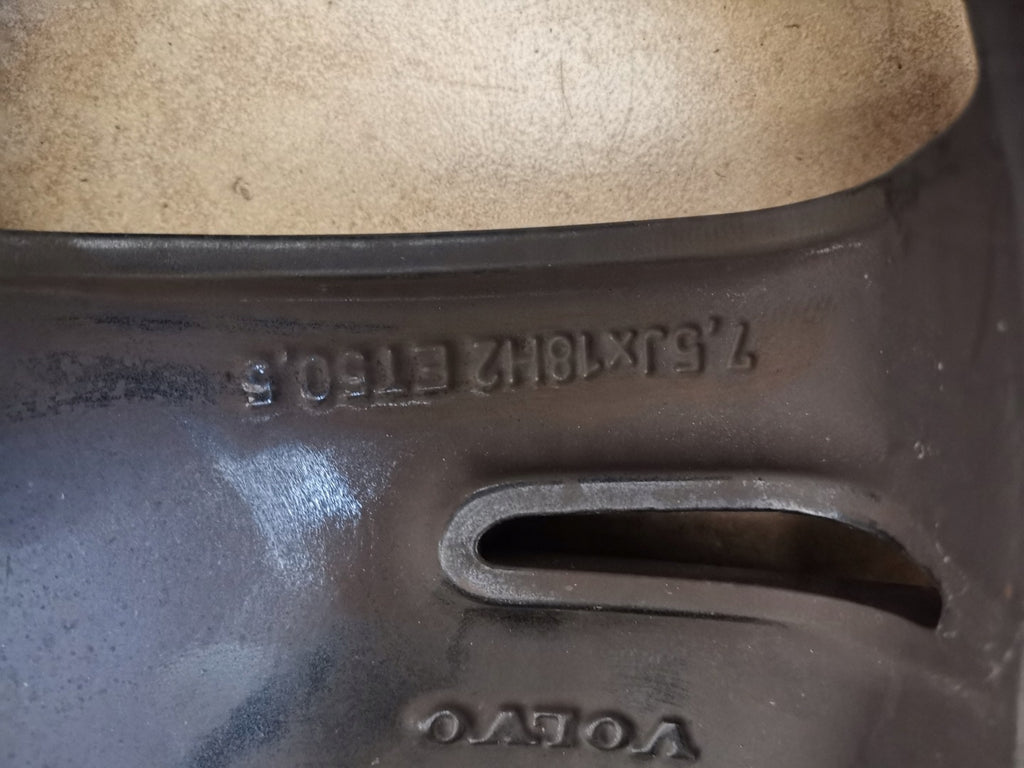 1x Alufelge 18 Zoll 8.0" 5x108 50 5ET Matt Schwarz 31445812 Volvo Xc40 Rim Wheel