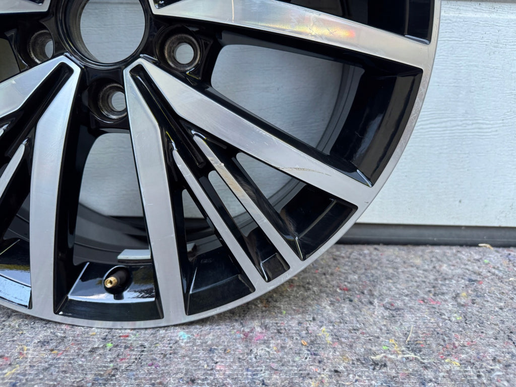 1x Alufelge 17 Zoll 7.0" 5x112 54ET Glanz Schwarz 5K0601025AS VW Golf VI I Caddy FEL7115469434oa