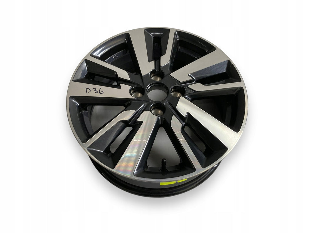 1x Alufelge 16 Zoll 6.0" 4x100 50ET Schwarz 403005FA1B Nissan Micra K14