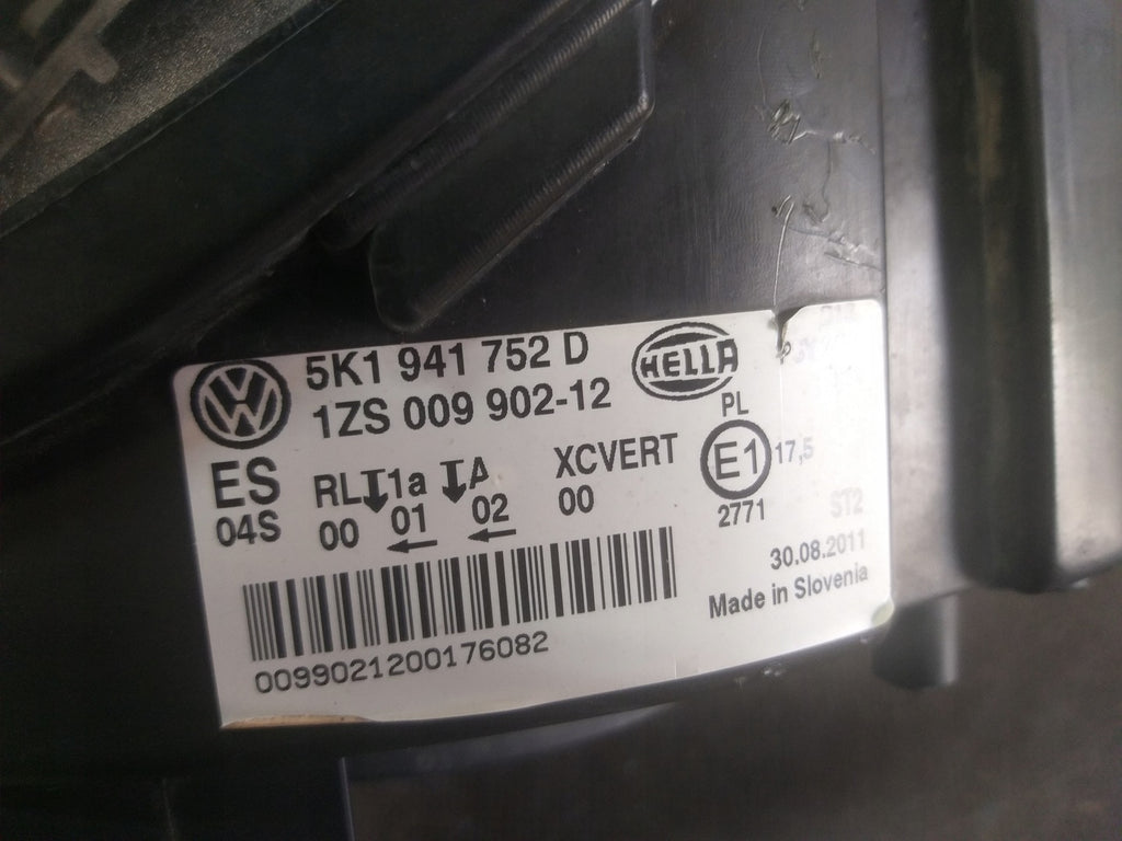 Frontscheinwerfer VW Golf VI 5K1941752D Xenon Ein Stück (Rechts oder Links) SCH2963068717in