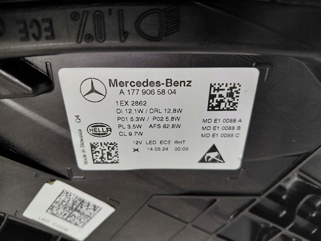 Frontscheinwerfer Mercedes-Benz W177 A1779065804 Rechts Scheinwerfer Headlight SCH1479312002vu