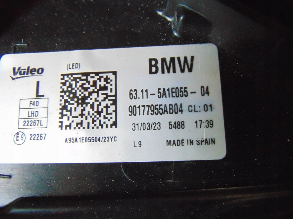 Frontscheinwerfer BMW 1 F40 5A1E055 Full LED Links Scheinwerfer Headlight SCH3154054693ws