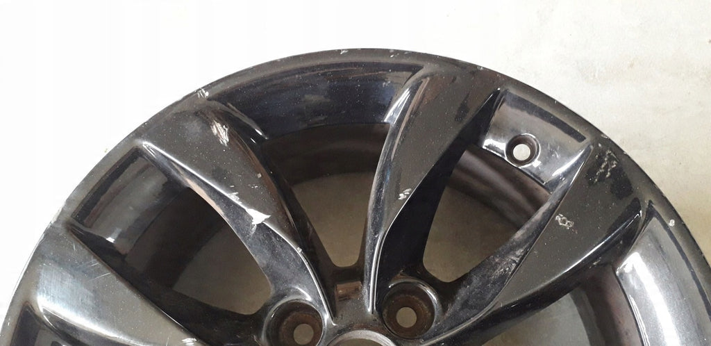 1x Alufelge 16 Zoll 6.5" 4x100 40ET Glanz Schwarz 13378580 Opel Corsa E