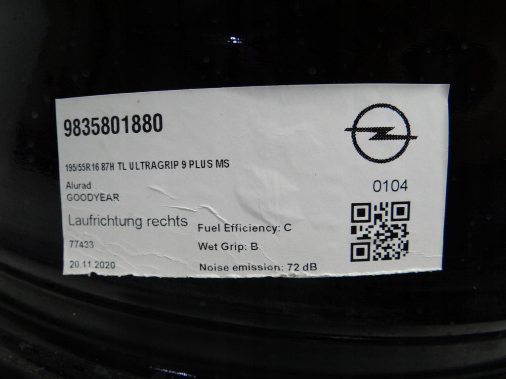 1x Alufelge 16 Zoll 6.5" 4x100 32ET 9833892580 Opel Corsa Rim Wheel FEL2956195944fy