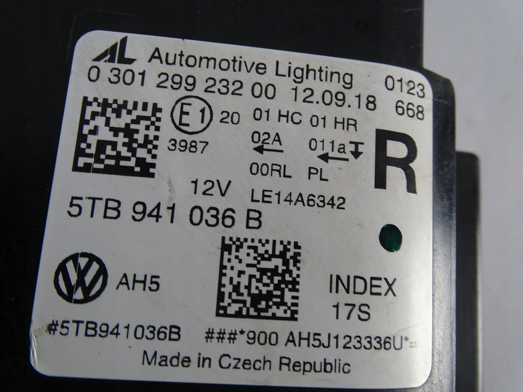 Frontscheinwerfer VW Touran 5TB941036B Rechts Scheinwerfer Headlight SCH4693636560cf