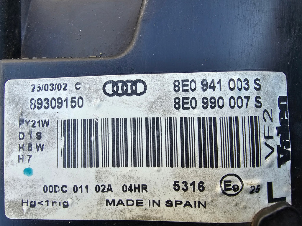 Frontscheinwerfer Audi A4 B6 8E0941003S Xenon Links Scheinwerfer Headlight SCH5159437923yg