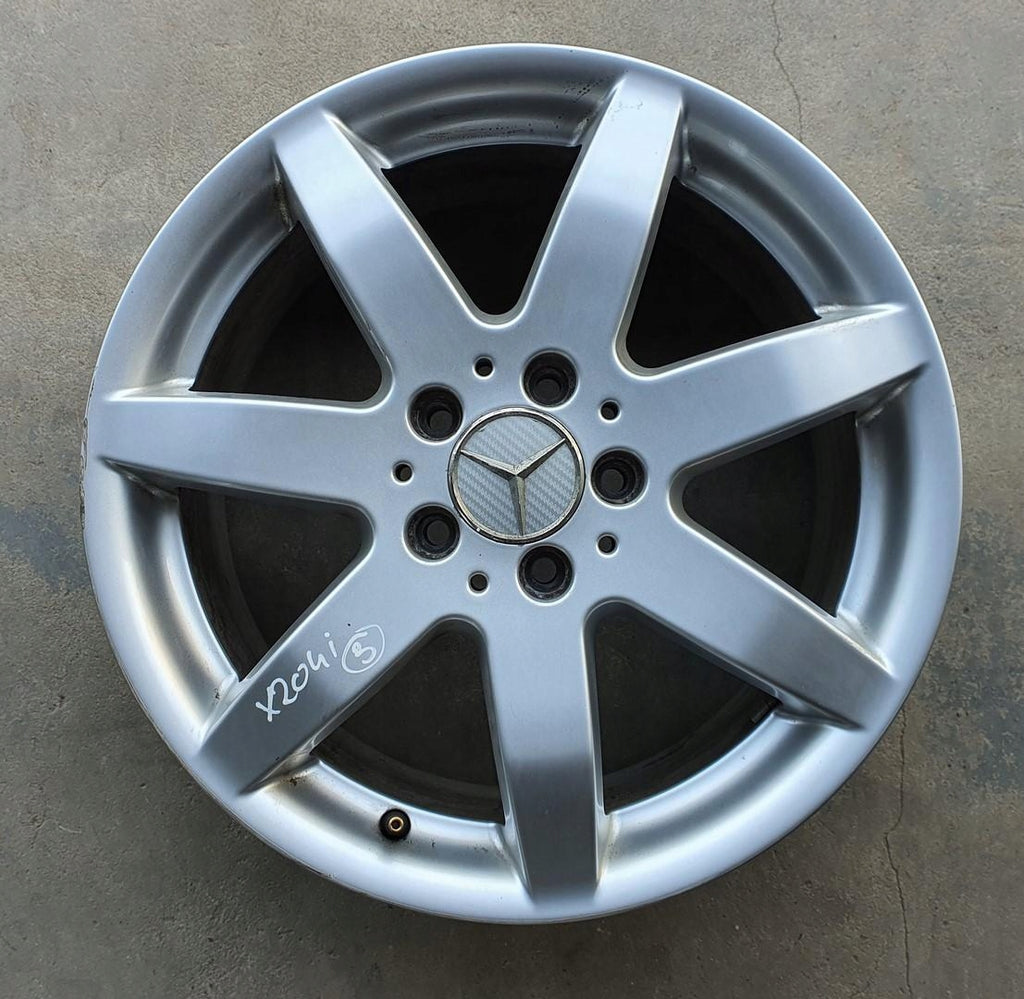 1x Alufelge 17 Zoll 7.5" 5x112 47ET Glanz Silber A2044015802 Mercedes-Benz X204 FEL1420677477oj