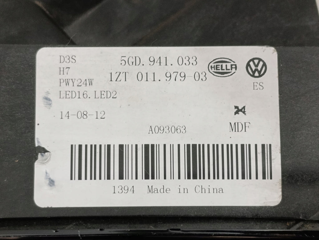 Frontscheinwerfer VW 5GD941033A Links Scheinwerfer Headlight SCH1414353583in