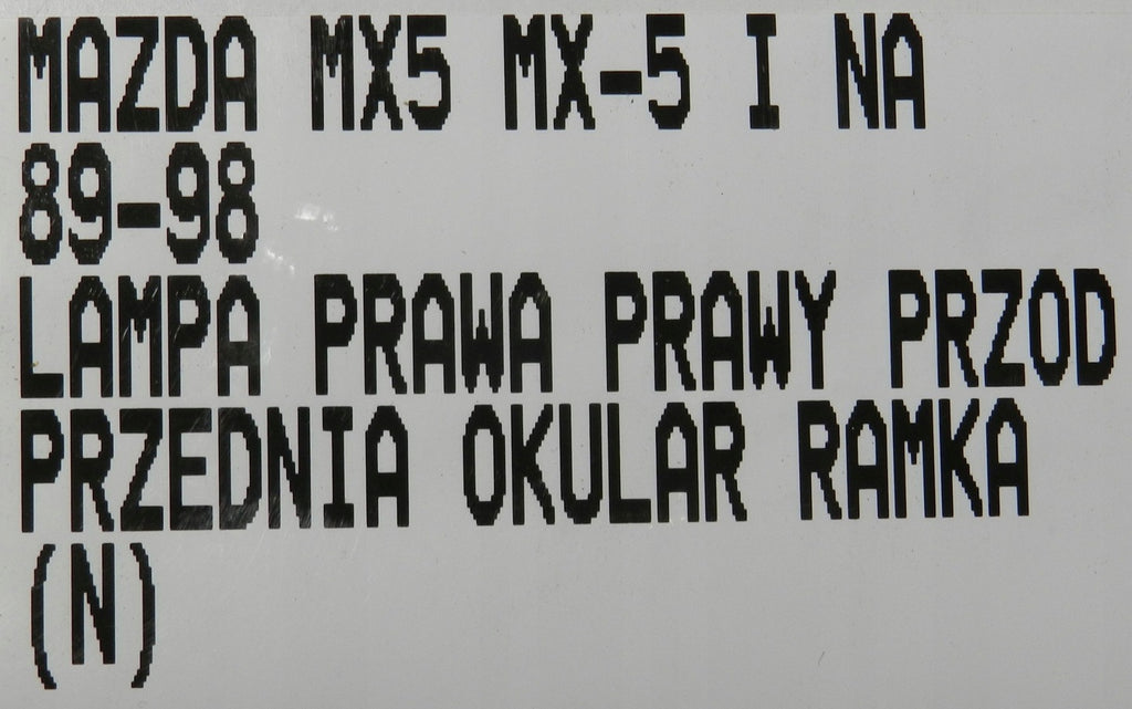 Frontscheinwerfer Mazda Mx5 Mx-5 I Rechts Scheinwerfer Headlight