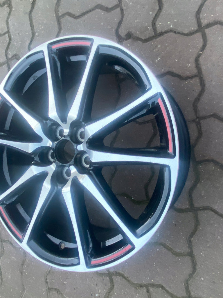 1x Alufelge 18 Zoll 7.0" 5x100 51ET Glanz Schwarz 426110DM90 Toyota Yaris FEL9027573557jp