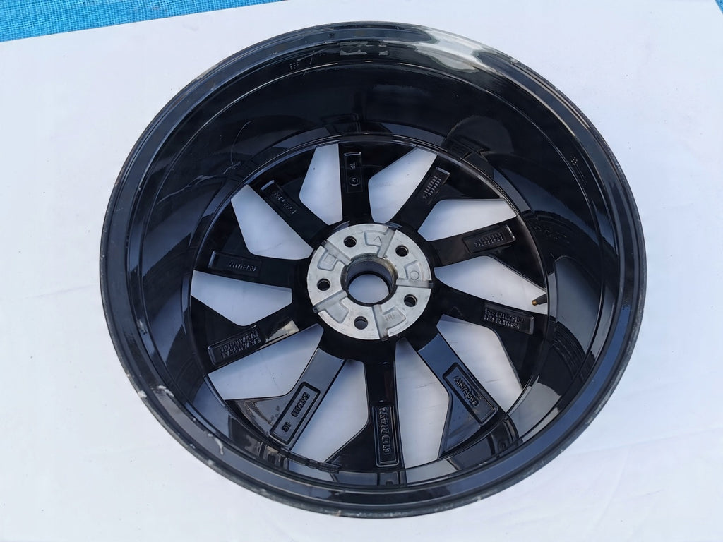 1x Alufelge 19 Zoll 7.0" 5x112 43ET Glanz Schwarz 565601025AJ Skoda Kodiaq
