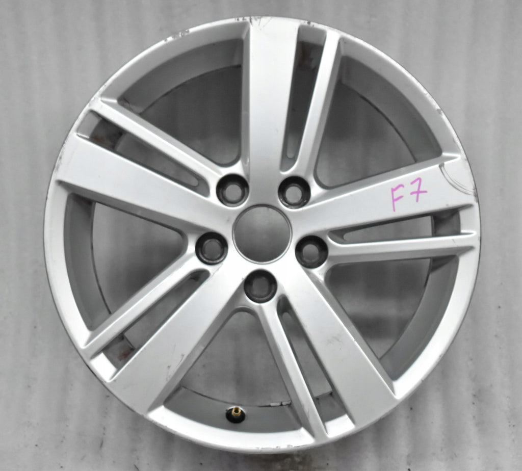 1x Alufelge 16 Zoll 6.5" 5x112 50ET Glanz Silber 5K0601025 VW Golf V Touran