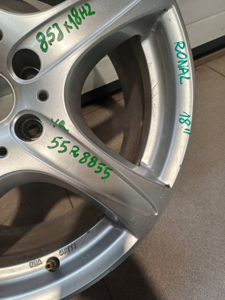 1x Alufelge 18 Zoll 8.5" 5x114.3 38ET 55R8855 Rim Wheel FEL7910361735mx