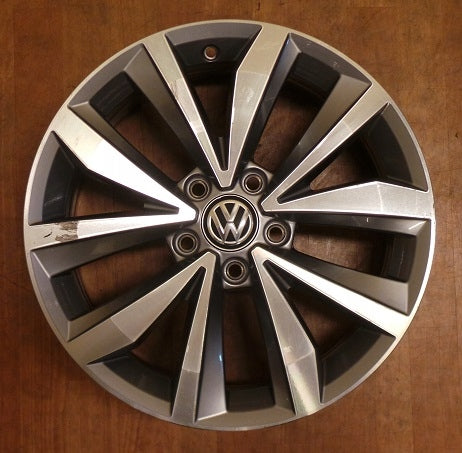 1x Alufelge 17 Zoll 7.0" 5x112 45ET Glanz Silber 2GA601025 VW T-Roc Rim Wheel FEL2296697396uo
