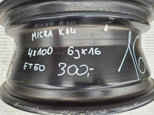 Laden Sie das Bild in den Galerie-Viewer, 1x Alufelge 16 Zoll Nissan Micra I K14 Rim Wheel FEL2602306024xr